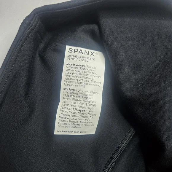 Spanx Womens New Casual Leggings 3X Petite Classic Black Pants  Shaper NWT - Picture 3 of 15